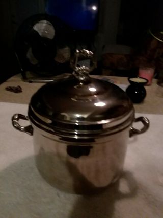 Vintage Sheridan Silverplate Ice Bucket Thermos Insulated