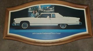 Dealer Showroom Promotional 1976 Ford Lincoln Continental Sign