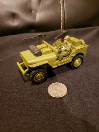 Vintage Dinky Toys Diecast Commando / Us Jeep 612 Meccano 4 " Long