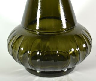 Vntg 1964 Genie Bottle Jim Beam I Dream Of Jeannie Smoky GREEN Glass Decanter 2 4