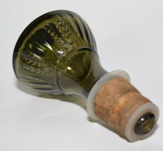 Vntg 1964 Genie Bottle Jim Beam I Dream Of Jeannie Smoky GREEN Glass Decanter 2 6