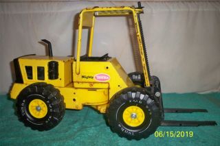 Tonka Mighty Forklift 1976 3989 Good Fully Toy Pressed Steel 20 " Long