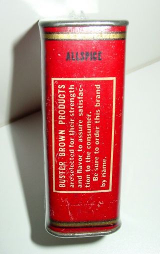 Buster Brown Allspice Spice Tin - Jas H Forbes Tea & Coffee Co - St Louis MO 4
