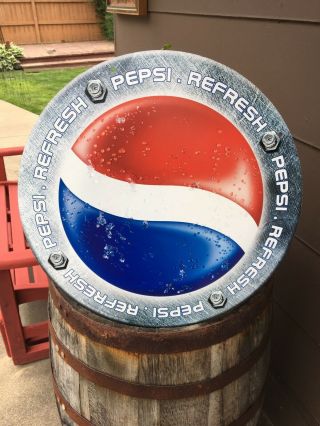 Pepsi Cola Metal Soda Sign