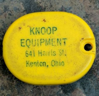 Vintage John Deere Tape Measure Key Fob 3 ' - Kenton Ohio Tractor Advertising 2
