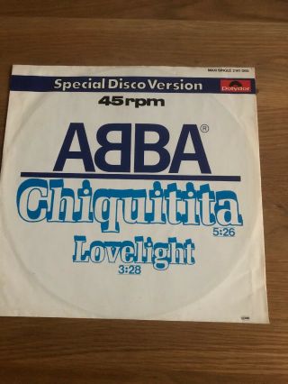 Abba - Chiquitita - 12” Special Disco Version