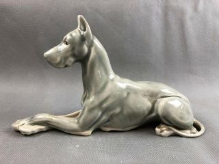Vintage Styson Porcelain Great Dane Dog Figurine Statue