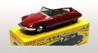 Dan Toys Citroën Ds 19 Grenat / Toit Ivoire,  Capot Et Limited Ed.