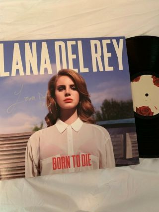 Rare Lana Del Rey Signed Born To Die 12 " Lp Vinyl Record