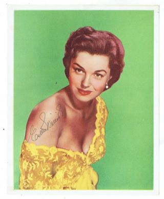 Movie Star Actress Esther Williams Autograph On Color Photo