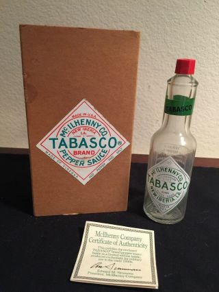 1950s Military Tabasco Pepper Sauce Bottle Limited Edition Louisiana Iberia