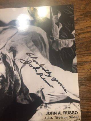 John Russo Night Of The Living Dead Hand Signed Autograph Photo 2