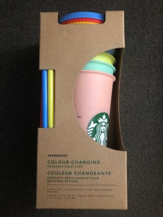 Starbucks Color Changing Cups Rare Limited Ed Fast S/h