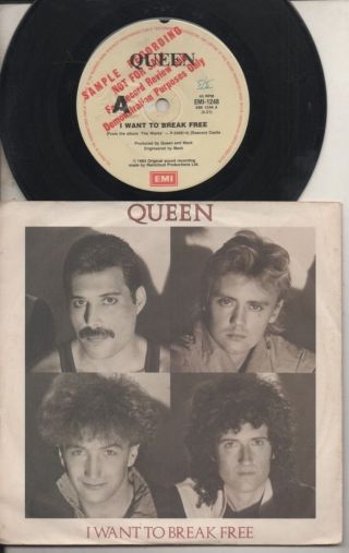 Queen Rare 1984 Aust Promo Only 7 " Oop Rock P/c Single " I Want To Break "