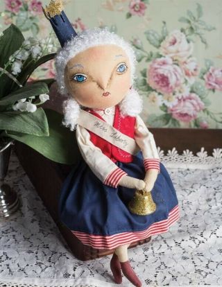 Victorian Trading Co Miss Liberty Doll Plush Hand Made 2