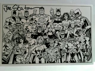Joe Staton Hand Signed Autograph 4x6 Photo - Batman Comic Book Artist Writer