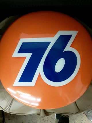 Vintage Late 70s Union 76 Gas Station Sign 18 "