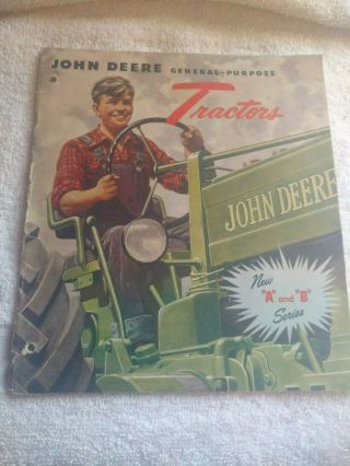1948 John Deere Styled A And B Brochure