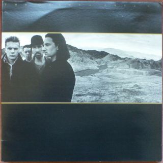 U2 The Joshua Tree Lp 1987 Australian Gatefold,  Insert Nm