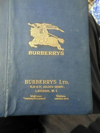, Burberrys Gabardine,  Material Sample Book ;1920,  S