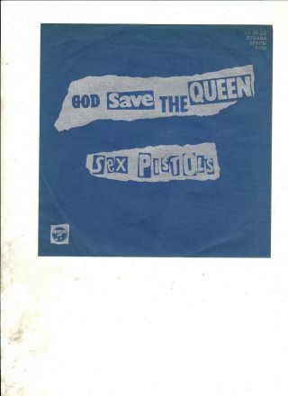 Sex Pistols God Save The Queen Japan 7 " W/ps Punk Rock