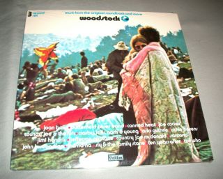 Woodstock 3 LP record set NOT REISSUE LOOK 2