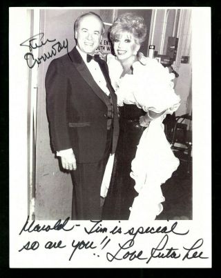 Tim Conway Ruta Lee Signed Autographed 8.  5 X 11 Photo The Carol Burnett Show