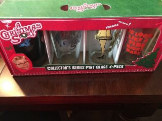 A Christmas Story Collector’s Series Pint Glass 4 - Pack