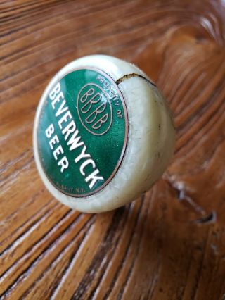 1930 ' s BBBB Beverwyck Beer Ball Knob Tap Handle 2
