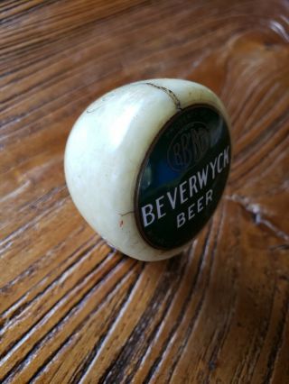 1930 ' s BBBB Beverwyck Beer Ball Knob Tap Handle 4