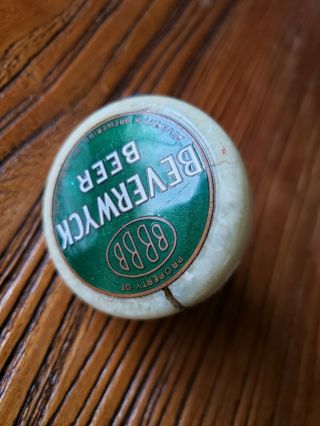 1930 ' s BBBB Beverwyck Beer Ball Knob Tap Handle 8