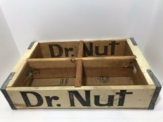 Vintage Dr Nut Soda Pop Bottle Case Crate Carrier 1978