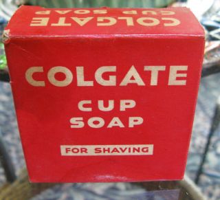Vintage Nos Colgate Cup Soap For Shaving 1 3/4oz Bar