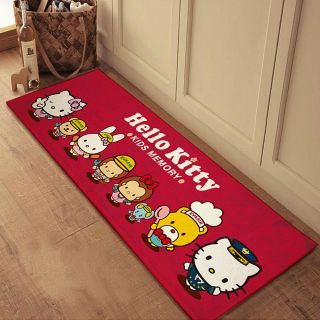 Cute Cartoon Red Hello Kitty Cat Rug Soft Mat Carpet Floor Bath Bathroom Doormat 3