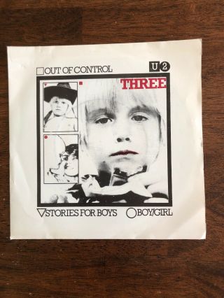U2 Three - Out Of Control Very Rare 1979 Irish 7 " Cbs 7951 Single Vinyl