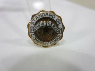 Vintage Standard Oil Of Ohio 10k Gold 30 Yr.  Faithful Service Pin W/orig.  Box 5