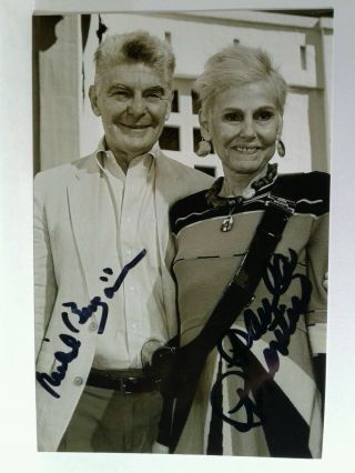 Paula Prentiss & Husband Richard Benjamin Hand Signed Autograph 4x6 Photo -