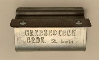1930s Griesedieck Bros St Louis Mo Never Chip Wall Mount Bottle Opener O - 4 - 16