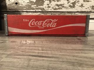 Vintage 1976 Red Coke Coca Cola Wood Soda Pop Case Crate 2