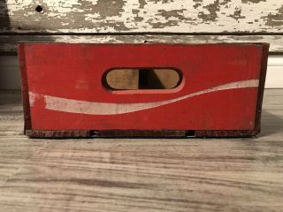Vintage 1976 Red Coke Coca Cola Wood Soda Pop Case Crate 7