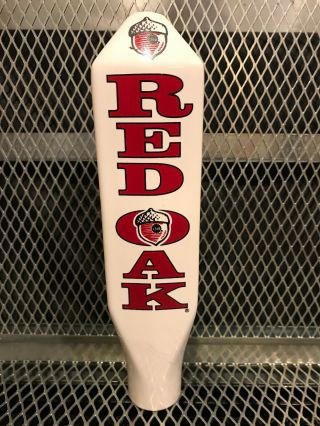 Red Oak Brewery Nc Hard To Find 10 " Ceramic Beer Tap Handle