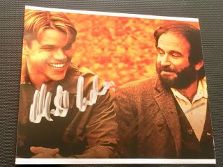 Matt Damon & Robin Williams Hand Signed Autograph Photo - Actors