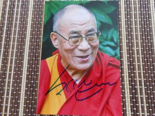 His Royal Highness The Dalai Lama,  Hand Signed Photo 6 X 4