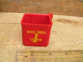 Vintage Embossed Hills Bros Red Coffee Measuring Scoop Advertising