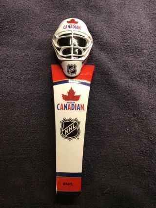 Molson Canadian Goalie Mask Beer Tap Knob