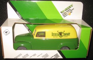 John Deere 50 Chevy Panel Delivery Diecast Truck Bank,  1/25 Scale Made In Usa.