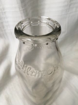 Vintage Pint Milk Bottle Biltmore Dairy Asheville North Carolina 1949 6