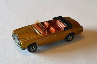 Vintage Matchbox Superfast Rolls Royce Silver Shadow Rare Gold/grey Base 69
