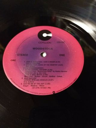 Woodstock soundtrack Lp 3 Record Set.  To NM Condition; Santana 3