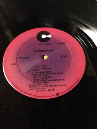 Woodstock soundtrack Lp 3 Record Set.  To NM Condition; Santana 7